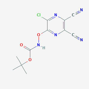 tert-Butyl [(3-Chloro-5,6-dicyanopyrazin-2-yl)oxy]carbamate