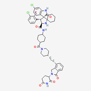 (3'R，4'S，5'R)-6''-Chloro-4'-(3-chloro-2-fluorophenyl)-N-((1r，4R)-4-(4-((2-(2，6-dioxopiperidin-3-yl)-1-oxoisoindolin-4-yl)ethynyl)piperidine-1-carbonyl)cyclohexyl)-2''-oxodispiro[cyclohexane-1，2'-pyrrolidine-3'，3''-indoline]-5'-carboxamide