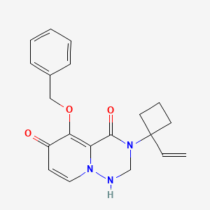 3-(1-Ethenylcyclobutyl)-2，3-dihydro-5-(phenylmethoxy)-1H-pyrido[2，1-f][1，2，4]triazine-4，6-dione