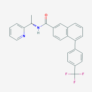 (S)-N-(1-(Pyridin-2-yl)ethyl)-5-(4-(trifluoromethyl)phenyl)-2-naphthamide