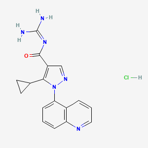 5-Cyclopropyl-N-(diaminomethylene)-1-(5-quinolyl)-1H-pyrazole-4-carboxamide Hydrochloride