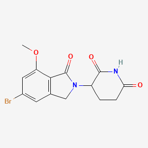 3-(5-Bromo-7-methoxy-1-oxo-2-isoindolinyl)piperidine-2,6-dione