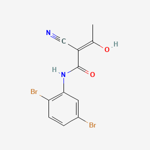 (Z)-2-yano-N-(2,5-dibromophenyl)-3-hydroxybut-2-enamide