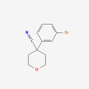 4-(3-Bromophenyl)tetrahydropyran-4-carbonitrile