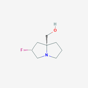 ((2R,7aR)-2-Fluorohexahydro-1H-pyrrolizin-7a-yl)methanol