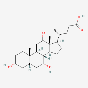 (R)-4-((3R,5S,7R,8R,9S,10S,13R,14S,17R)-3,7-Dihydroxy-10,13-dimethyl-12-oxohexadecahydro-1H-cyclopenta[a]phenanthren-17-yl)pentanoic acid (Bile acid impurity)