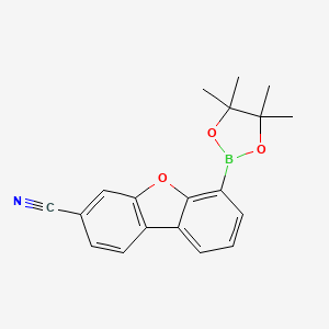 6-(4，4，5，5-Tetramethyl-1，3，2-dioxaborolan-2-yl)-3-dibenzofurancarbonitrile