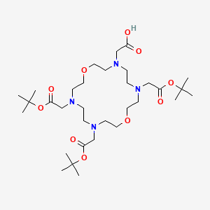 2-(7,13,16-Tris(2-(tert-butoxy)-2-oxoethyl)-1,10-dioxa-4,7,13,16-tetraazacyclooctadecan-4-yl)acetic acid