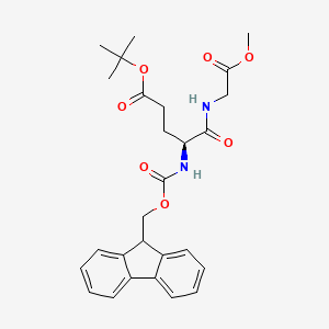 tert-Butyl (S)-4-((((9H-fluoren-9-yl)methoxy)carbonyl)amino)-5-((2-methoxy-2-oxoethyl)amino)-5-oxopentanoate