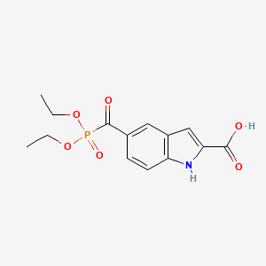 5-[(Diethoxyphosphoryl)carbonyl]-1H-indole-2-carboxylic Acid