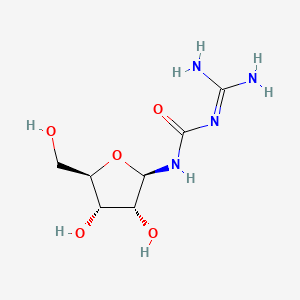 1-(Diaminomethylidene)-3-[(2R,3R,4R,5R)-3,4-dihydroxy-5-(hydroxymethyl)oxolan-2-yl]urea