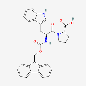 (((9H-fluoren-9-yl)methoxy)carbonyl)-L-tryptophyl-L-proline