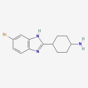 cis-4-(6-Bromo-1H-benzo[d]imidazol-2-yl)cyclohexan-1-amine