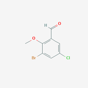 3-bromo-5-chloro-2-methoxybenzaldehyde