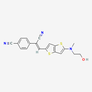 4-(1-Cyano-2-(5-((2-hydroxyethyl)(methyl)amino)thieno[3,2-b]thiophen-2-yl)vinyl)benzonitrile