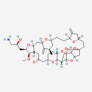 (2R,3R,3aS,7R,8aS,9S,10aR,11S,12R,13aR,13bS,15S,18S,21S,24S,26R,28R,29aS)-2-[(2S)-3-Amino-2-hydroxypropyl]hexacosahydro-3-methoxy-26-methyl-20,27-bis(methylene)-11,15:18,21:24,28-triepoxy-7,9-ethano-12,15-methano-9H,15H-furo[3,2-i]furo[2',3':5,6]pyrano[4,