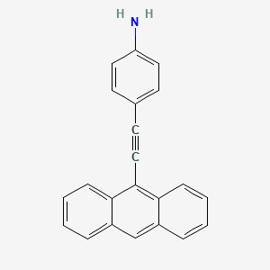 4-[2-(9-Anthracenyl)ethynyl]benzenamine