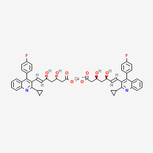 Calcium (3S,5R,E)-7-(2-cyclopropyl-4-(4-fluorophenyl)quinolin-3-yl)-3,5-dihydroxyhept-6-enoate
