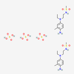 N-(2-((4-Amino-3-methylphenyl)(ethyl)amino)ethyl)methanesulfonamide sesquisulfate