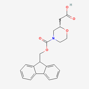 (S)-2-(4-(((9H-Fluoren-9-yl)methoxy)carbonyl)morpholin-2-yl)acetic acid