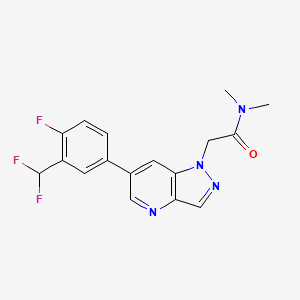 6-[3-(Difluoromethyl)-4-fluorophenyl]-N，N-dimethyl-1H-pyrazolo[4，3-b]pyridine-1-acetamide