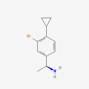 (S)-1-(3-Bromo-4-cyclopropylphenyl)ethan-1-amine