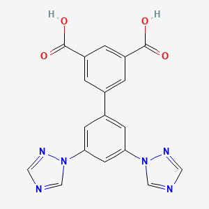 3',5'-Di(1H-1,2,4-triazol-1-yl)-[1,1'-biphenyl]-3,5-dicarboxylic acid