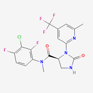 (S)-N-(3-Chloro-2,4-difluorophenyl)-N-methyl-3-(6-methyl-4-(trifluoromethyl)pyridin-2-yl)-2-oxoimidazolidine-4-carboxamide