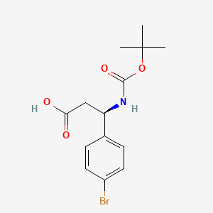 (R)-3-(Boc-amino)-3-(4-bromophenyl)propionic acid