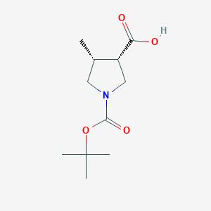 (3S,4R)-1-(tert-Butoxycarbonyl)-4-methylpyrrolidine-3-carboxylic acid