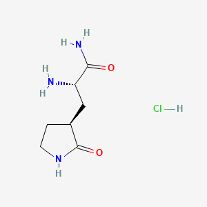 (S)-2-Amino-3-((S)-2-oxopyrrolidin-3-yl)propanamide hydrochloride