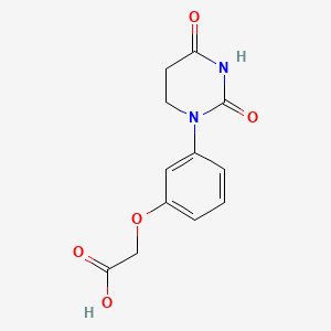 2-(3-(2,4-Dioxotetrahydropyrimidin-1(2H)-yl)phenoxy)acetic acid