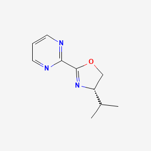 2-[(4S)-4,5-Dihydro-4-(1-methylethyl)-2-oxazolyl]pyrimidine