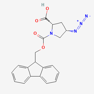 (2S,4S)-1-(((9H-Fluoren-9-yl)methoxy)carbonyl)-4-azidopyrrolidine-2-carboxylic acid