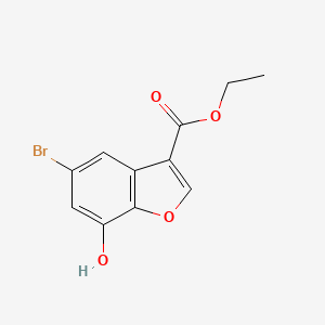 Ethyl 5-bromo-7-hydroxybenzofuran-3-carboxylate