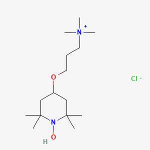 2,2,6,6-Tetramethyl-4-[3-(trimethylammonio)propoxy]-1-piperidinyloxy chloride