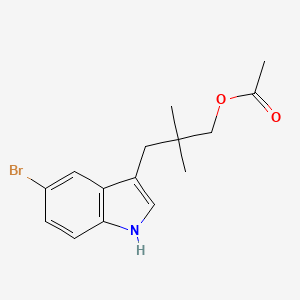 3-(5-Bromo-1H-indol-3-yl)-2,2-dimethylpropyl acetate