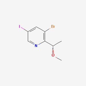 (S)-3-Bromo-5-iodo-2-(1-methoxyethyl)pyridine