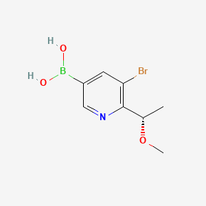 (S)-(5-Bromo-6-(1-methoxyethyl)pyridin-3-yl)boronic acid
