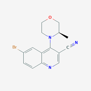 (R)-6-Bromo-4-(3-methylmorpholino)quinoline-3-carbonitrile