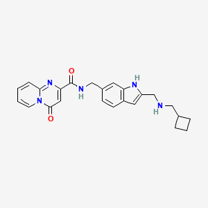 N-((2-(((Cyclobutylmethyl)amino)methyl)-1H-indol-6-yl)methyl)-4-oxo-4H-pyrido[1,2-a]pyrimidine-2-carboxamide