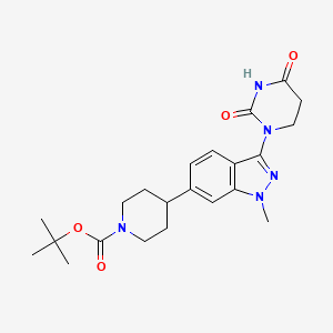 tert-Butyl 4-(3-(2,4-dioxotetrahydropyrimidin-1(2H)-yl)-1-methyl-1H-indazol-6-yl)piperidine-1-carboxylate