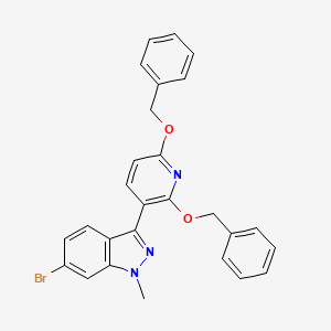 3-(2,6-Bis(benzyloxy)pyridin-3-yl)-6-bromo-1-methyl-1H-indazole