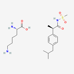 (R)-2-(4-Isobutylphenyl)-N-(methylsulfonyl)propanamide (S)-2,6-Diaminohexanoate