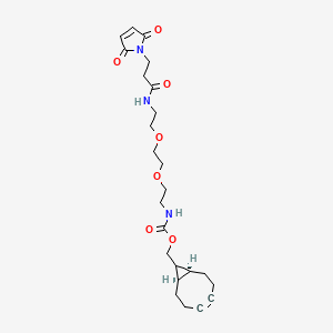 rel-((1R,8S,9s)-Bicyclo[6.1.0]non-4-yn-9-yl)methyl (2-(2-(2-(3-(2,5-dioxo-2,5-dihydro-1H-pyrrol-1-yl)propanamido)ethoxy)ethoxy)ethyl)carbamate