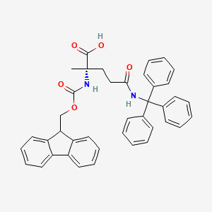 (2S)-2-(9H-Fluoren-9-ylmethoxycarbonylamino)-2-methyl-5-oxo-5-(tritylamino)pentanoic acid