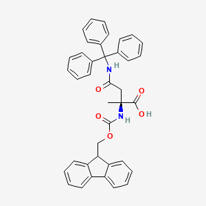 (2S)-2-(9H-Fluoren-9-ylmethoxycarbonylamino)-2-methyl-4-oxo-4-(tritylamino)butanoic acid