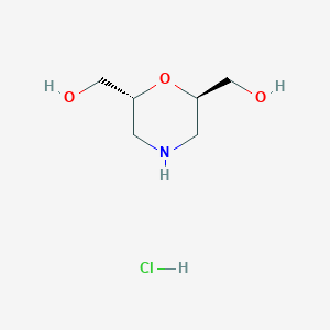 ((2R,6R)-Morpholine-2,6-diyl)dimethanol hydrochloride