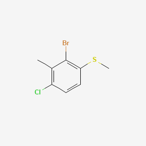 2-Bromo-4-chloro-3-methyl-1-(methylthio)benzene