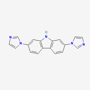 2,7-Di(1H-imidazol-1-yl)-9H-carbazole